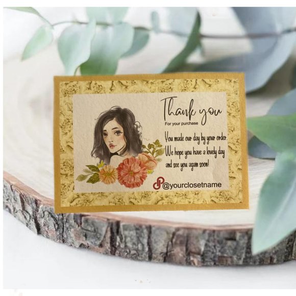 Small Business Thank You Card, Thank You for your Support Card , Package Insert - Picture 2 of 11